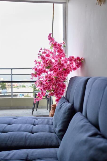 Panoramic White Blue Daire Sakız Dış mekan fotoğraf